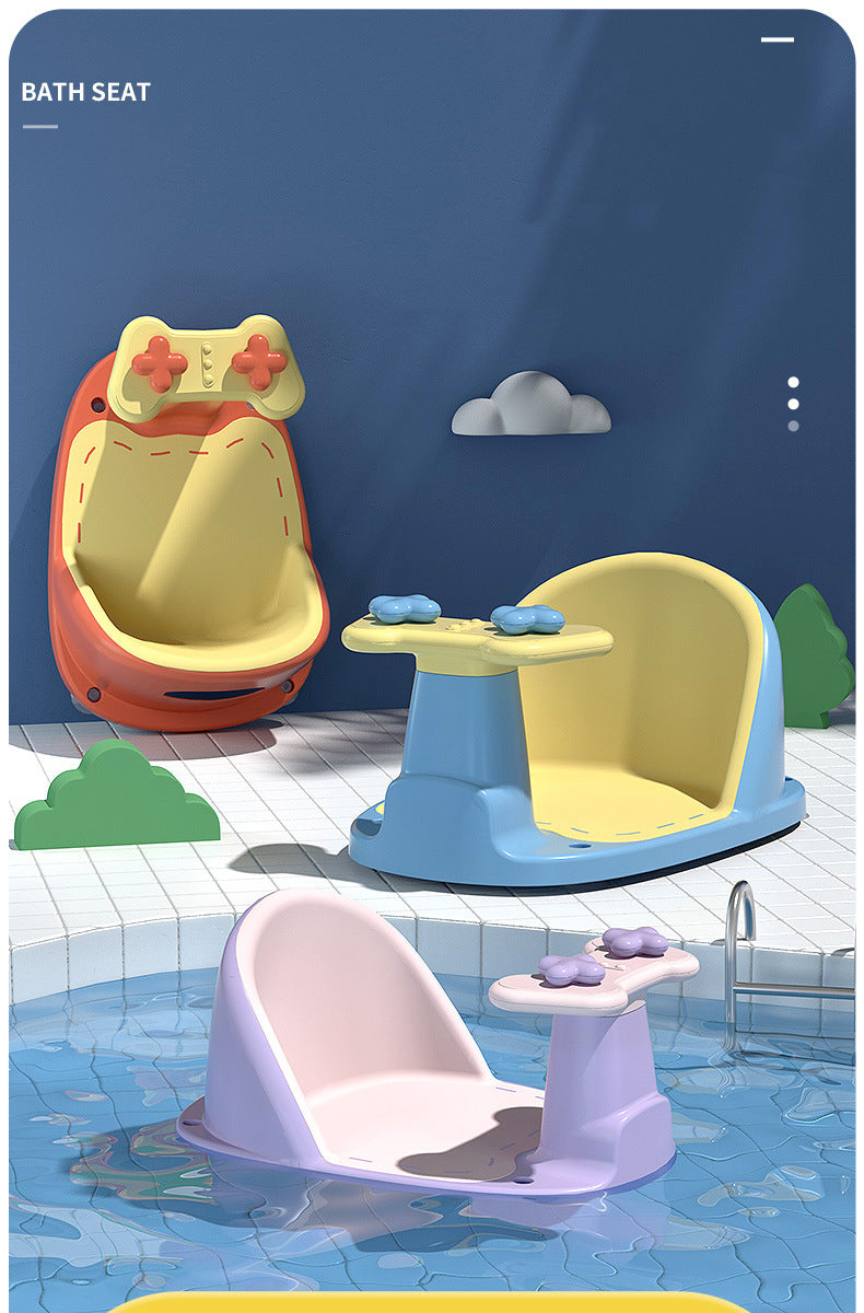 Non Slip Baby Bathtub Seat Bathtub Chair Shower Seat for Toddler