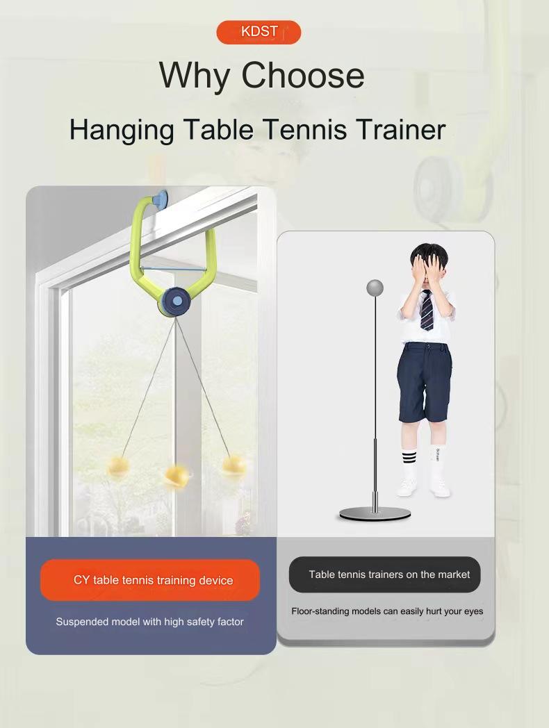 Children Hanging Table Tennis Toy Portable Table Tennis Trainer Parent Child Ping Pong Game Sports Early Education Toys