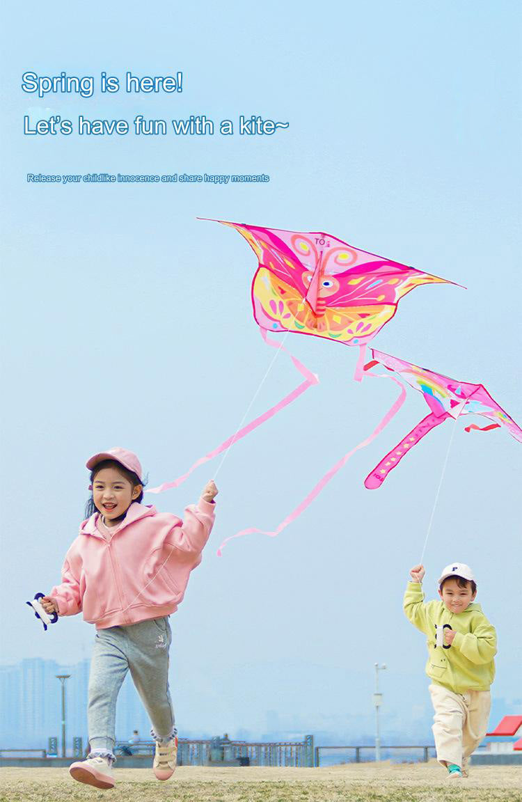 New Spring Outing Outdoor Cartoon Children Kite Breeze Easy Fly Beginner Men Women Version Exquisite