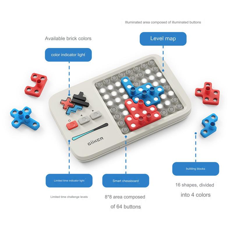 Giiker Super Blocks Levelled UP Challenges Logic Exercise Board Game Educational Jigsaw Toy for Kids
