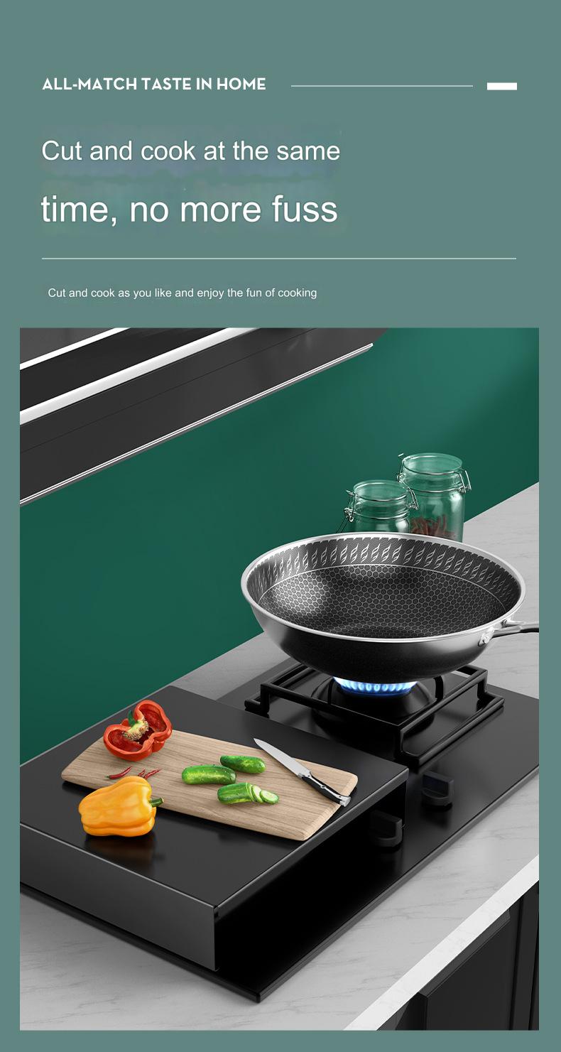 Stainless Steel Kitchen Stove Top Cover Gas Stove Protective Cover Bracket For Rice Cooker