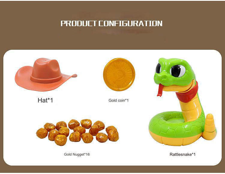 Scary Rattlesnake Bite Hand Children's Toys Family Games Classic Biting Hand Funny Decompression Toys