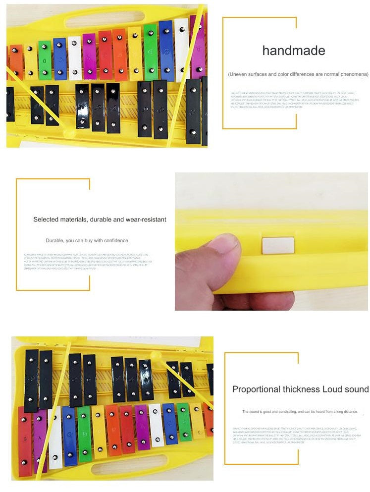 25 Notes Xylophone Hand Knock Xylophone Percussion Rhythm Musical Educational Teaching Instrument Toy