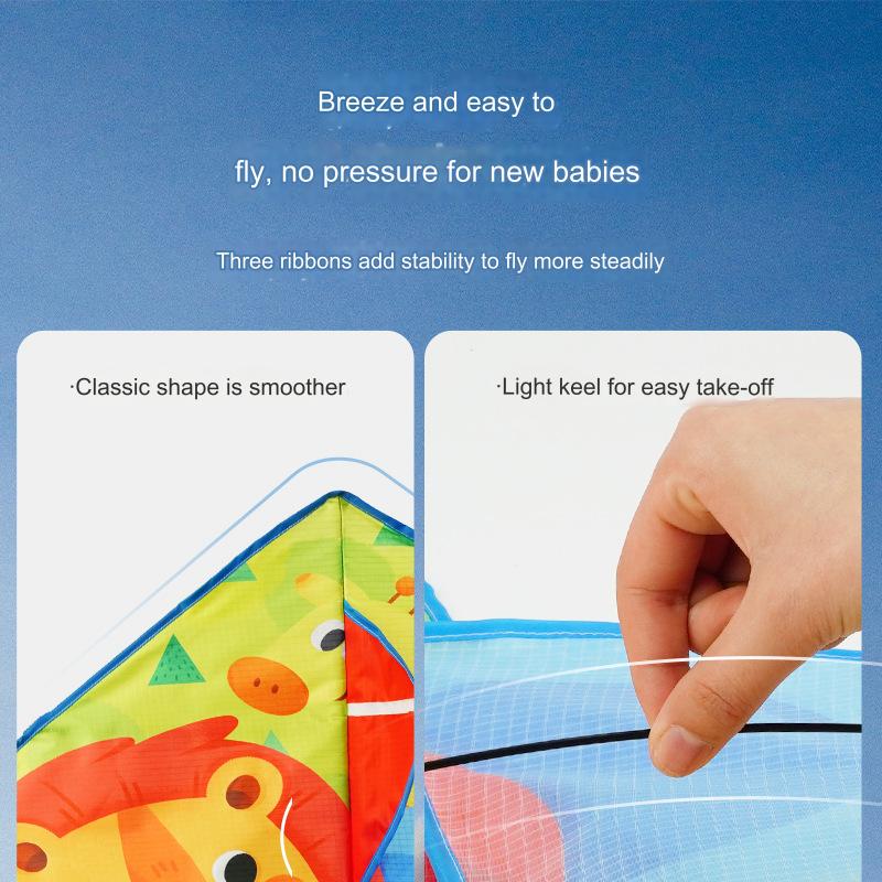 New Spring Outing Outdoor Cartoon Children Kite Breeze Easy Fly Beginner Men Women Version Exquisite