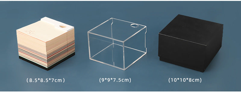 3D Desk Calendar Creative Calendar Memo Pad with LED Lights Pen Holder Tear-Away 3D Art Calendar for Home Office