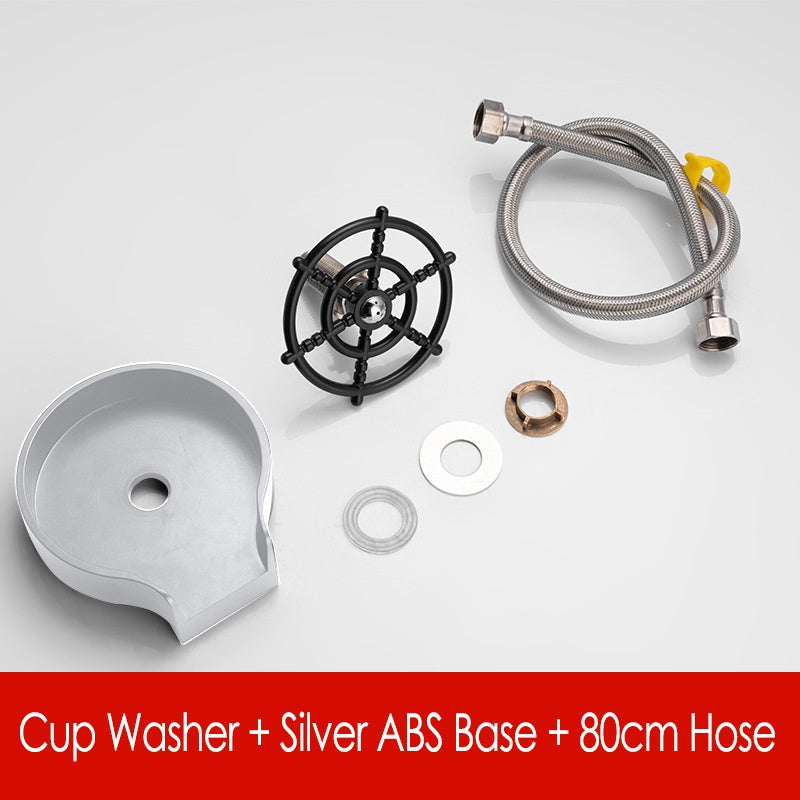 Cup Washer Bottle Kitchen Sink Kit Automatic Milk Bottle Coffee Cup Glass Cleaner Beer Pitcher Bar Automatic Washer