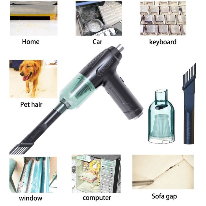 3 In 1 Electric Cordless Handheld Vacuum Duster Blower Air Pump Multi Use Cleaner Car Vacuum Keyboard Computer Cleaner