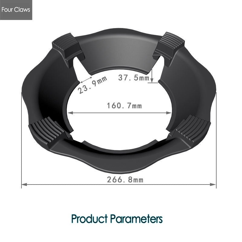 Cast Iron Gas Stove Household Windshield Milk Pot Rack Fire-Proof Energy-Saving Ring Rack Universal Non-Slip