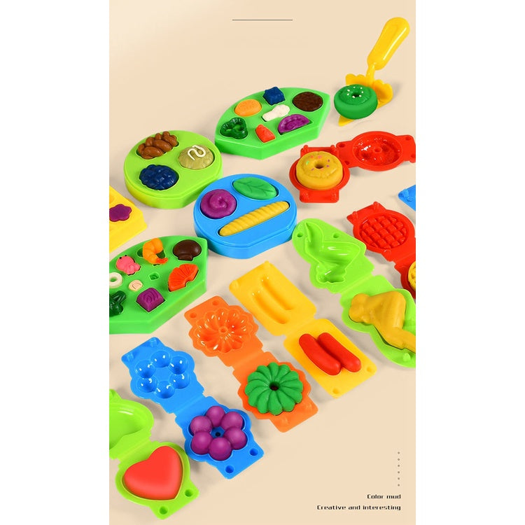 Play Doh Set Pretend Play Dough Playdough Plasticine Slime Set Play-Doh Slime PlayDoh Making Hamburger Noodle Machine
