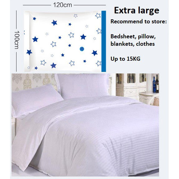 Clothes Vacuum Storage Travel Plastic Bag Seal Air Compression Bags