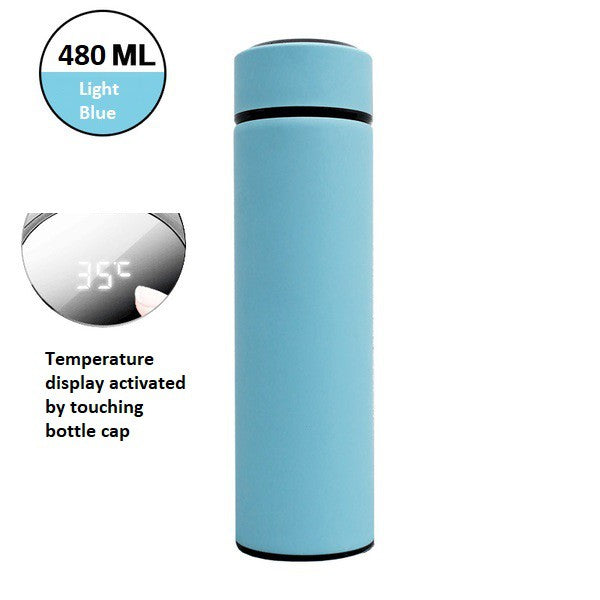 Vacuum Cup Insulated Hot And Cold Thermos Flask Water Bottle Thermal Temperature Cup Tumbler 480ML Easy and Durable