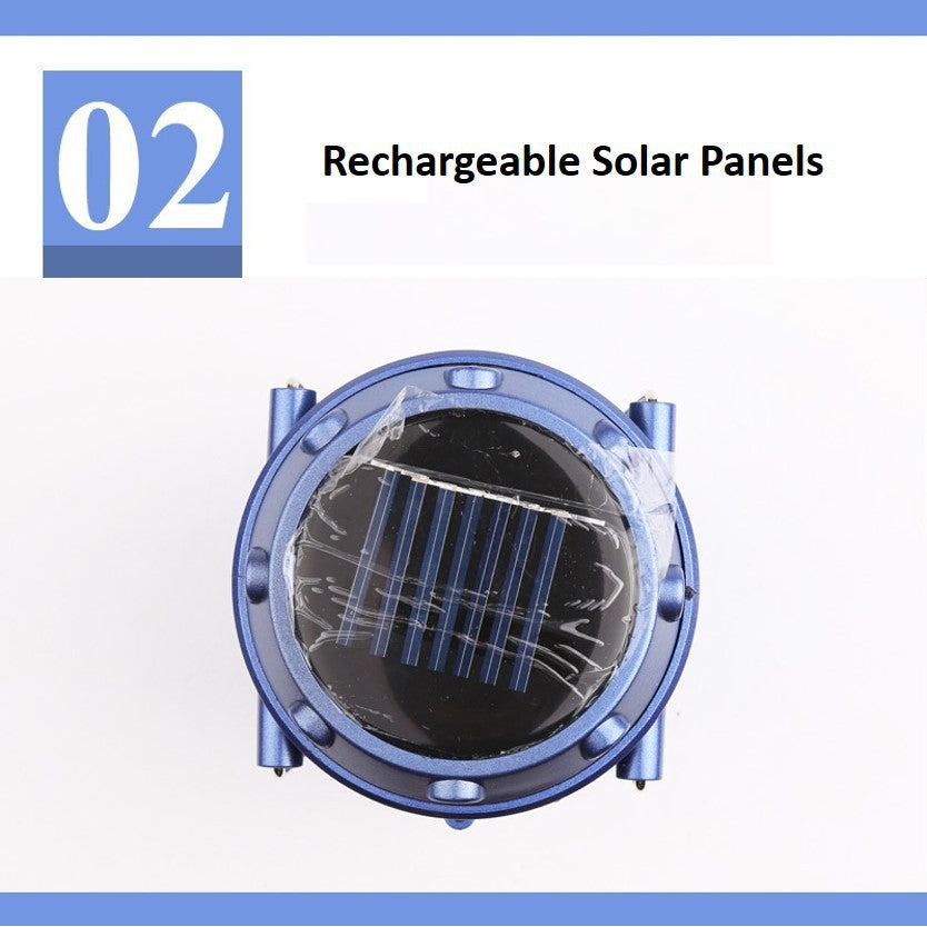 Solar Rechargeable Camping Lantern Hiking Tent Light Flashlight USB Camp Compact Emergency Outages And Blackouts Light