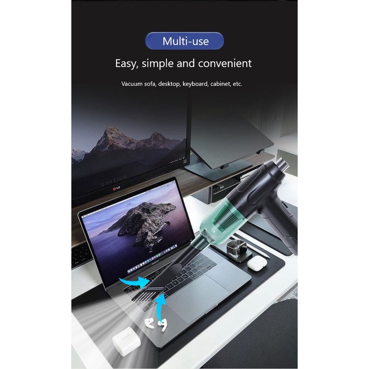 3 In 1 Electric Cordless Handheld Vacuum Duster Blower Air Pump Multi Use Cleaner Car Vacuum Keyboard Computer Cleaner
