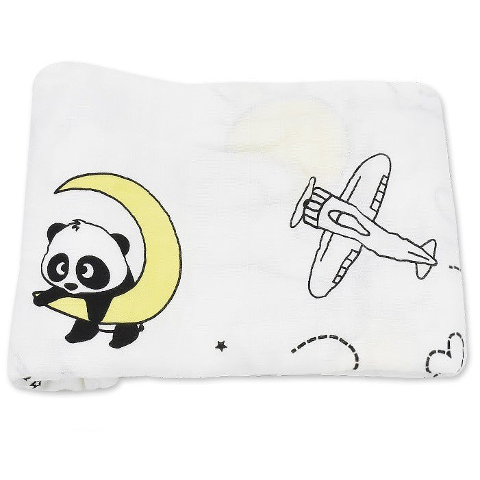 Premium Baby Swaddle Cotton or Bamboo Muslin Cloth Towel Blanket Soft Breathable