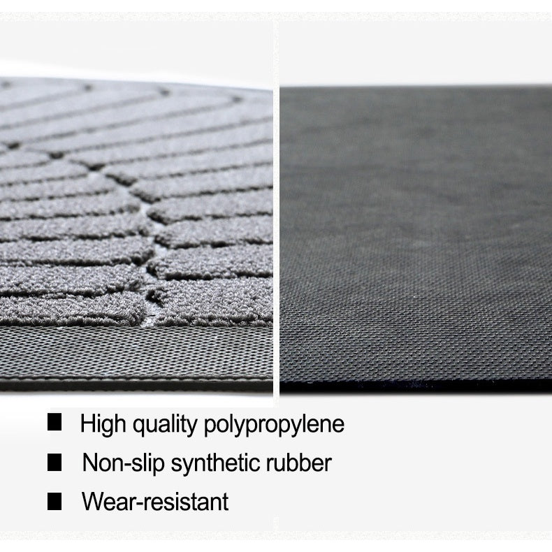 European Style Semi-Circular Rubber Floor Mat For Entrance Door Is Wear-Resistant And Easy To Care For Household