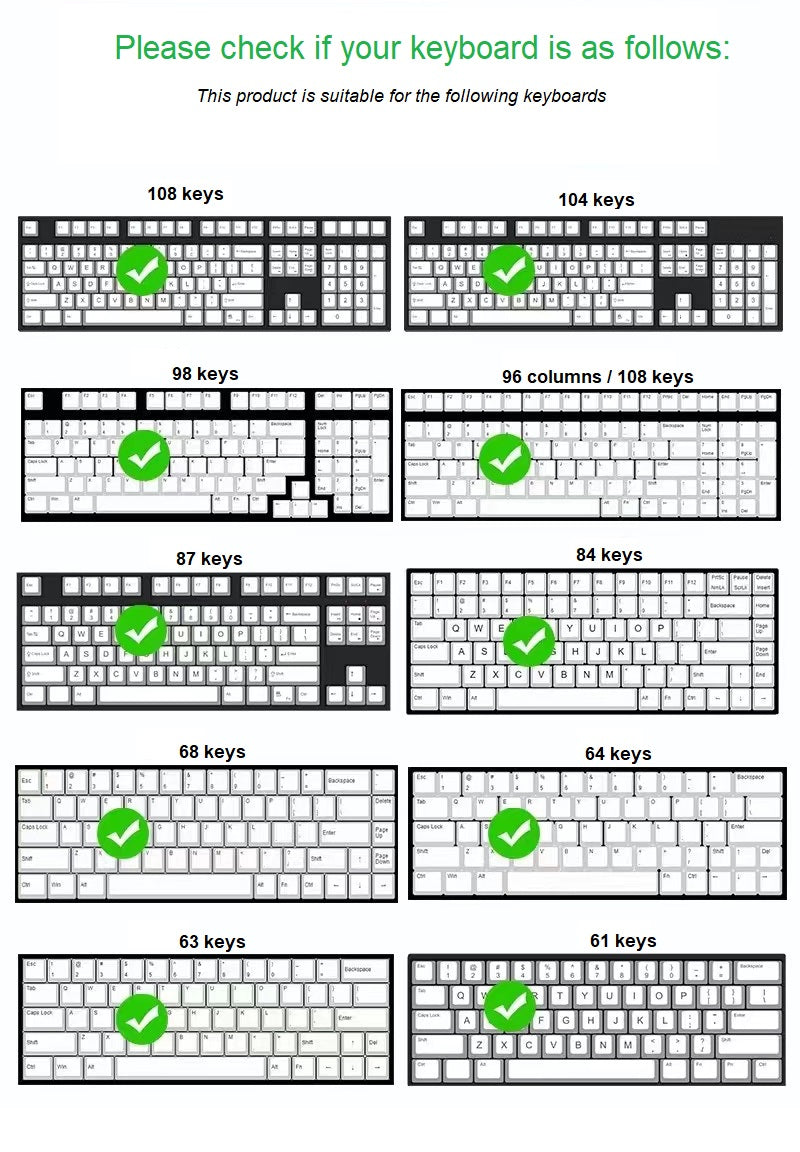 127 Keys Watercolor Pen Keycaps XDA Profile Graffiti Cartoon Anime PBT DYE SUB Mechanical Keyboard Keycap Set