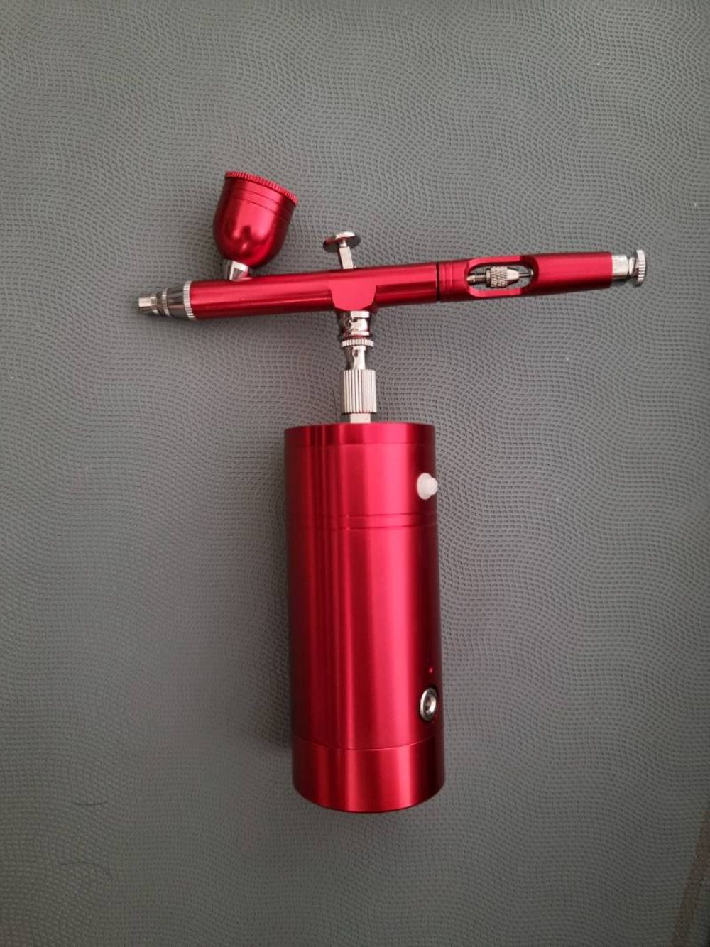 Auto Airbrush Kit Rechargeable Handheld Dual-Action Mini Air Compressor Airbrush Set with 0.4mm Nozzles, Portable