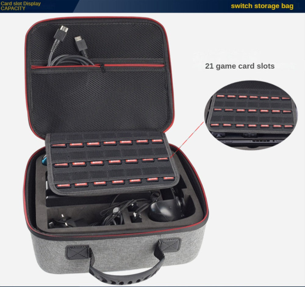 Gray Hard Carrying Case Shoulder Bag for Nintendo Switch Shell Cover for NS Switch OLED/Lite Gaming Console Accessories