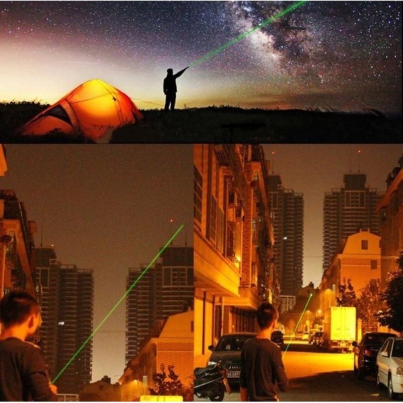 High Power Durable Green Laser Pointer With 18650 Battery Convenient Hand-Held Military Grade Strong Light