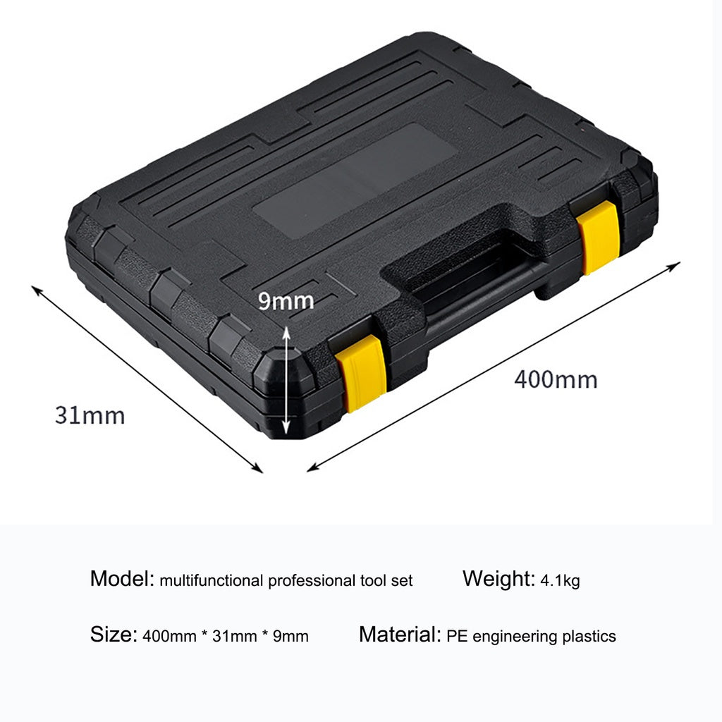 108pcs All That You Need Tool Kit Set Tools - Screwdriver, Socket, Hammer, Wrench, Ratchet Manual Hardware Tool Box