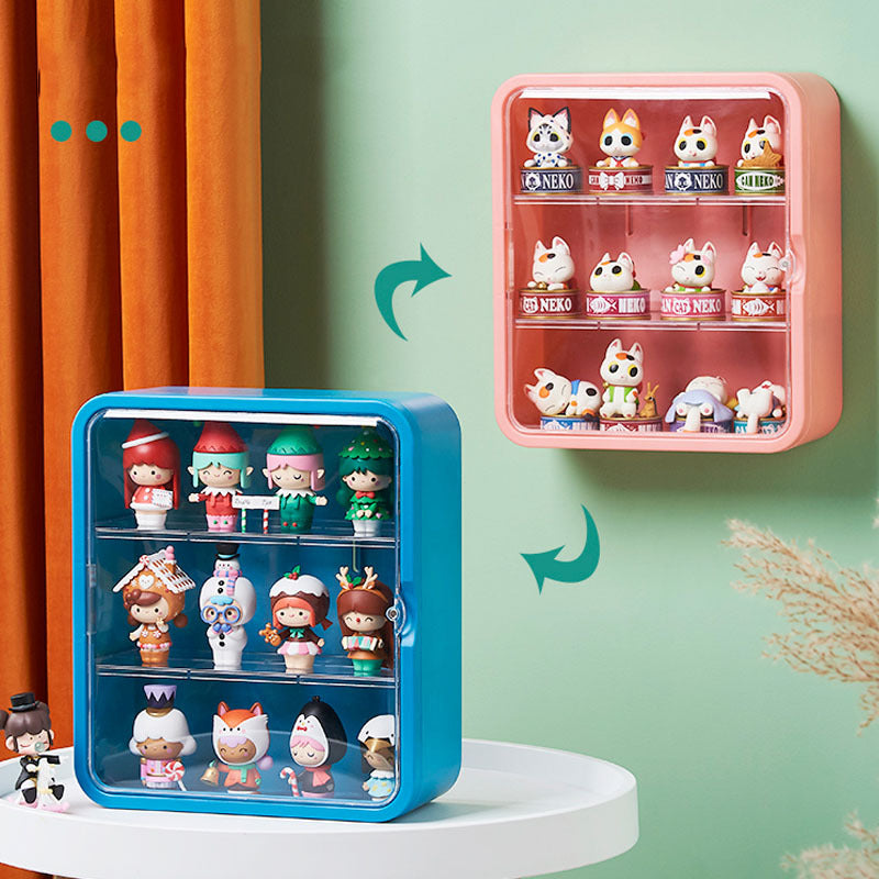 Coyi Can Be Suitable Acrylic Storage Box Doll Desk Display Cabinet Model Transparent Wall-Mounted Blind