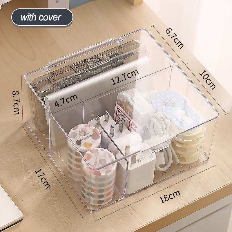 Anti Oxidation Jewelry Organizer Box Dustproof Large Capacity Earring Necklace Storage Box Transparent Box With Cover