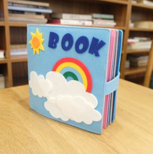 Montessori Baby Busy Toys Felt Cloth Book Early Educational Math Toy Early Learning Basic Life Skills Aid Tools Sensory