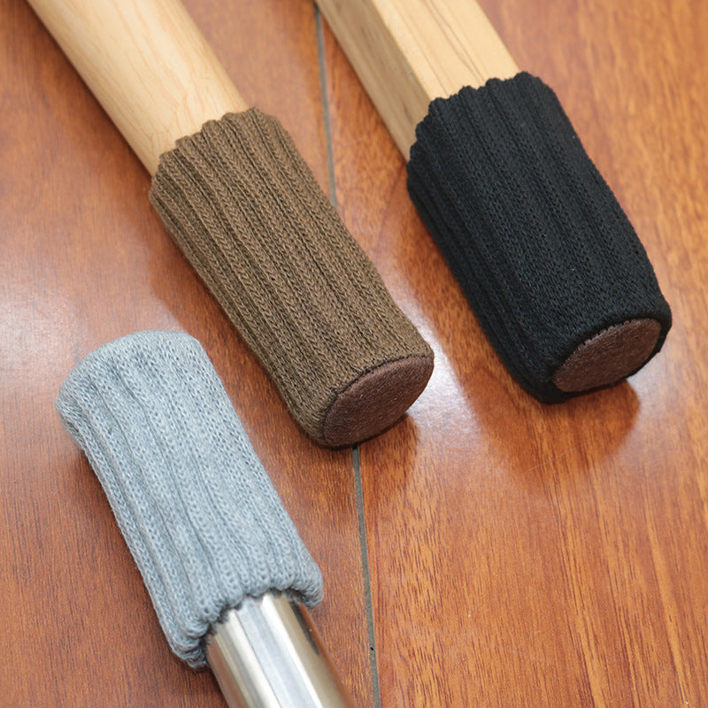 24PCS Knitted Chair Leg Socks Furniture Table Feet Leg Floor Protectors Covers Floor Protection Pads Moving Noise Reduction