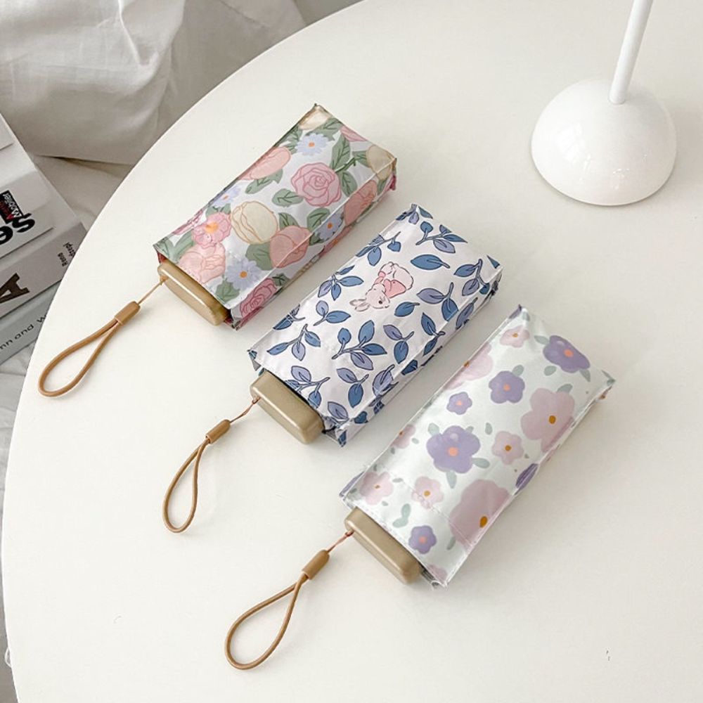Ultralight Mini Umbrella 14cm Flower Umbrella Sunscreen Convenient Parasol UV Protection Pocket Umbrella Waterproof