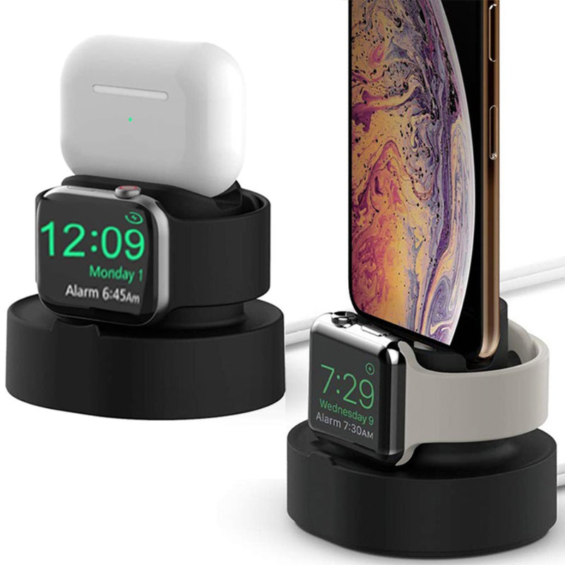 2in1 Charging Stand Compatible For Watch Bracket for Night Stand 3 in 1 Holder Charging Base Earbuds Dock