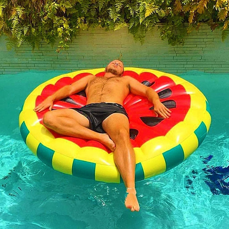 Large floatie beach half or full watermelon inflatable float swimming pool party floats raft