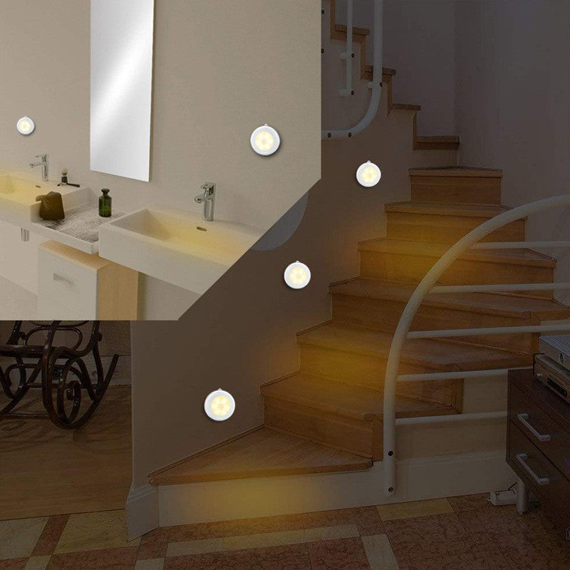 Motion Sensor LED Warm Light Touch LED Night Light USB Charging Human Body Induction Night Bedroom Bedside Table Lamp