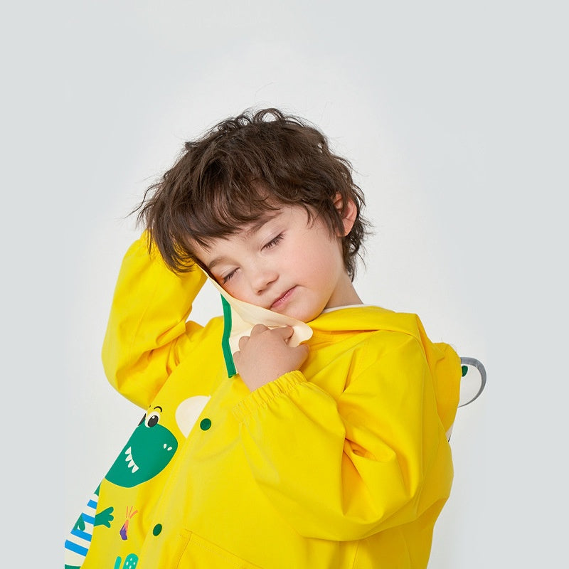 Children Raincoat For Boys Girls Primary School Kindergarten Rainwear Dinosaur Unicorn Raincoat Only
