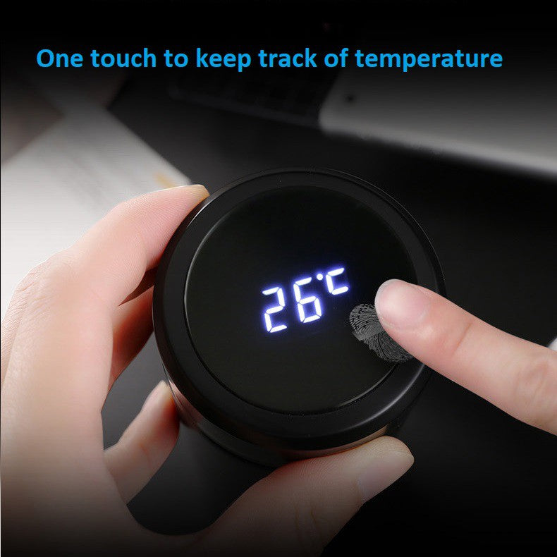 Vacuum Thermal Flask Water Bottle Thermos Temperature Tumbler Stainless Steel Cup Digital Display