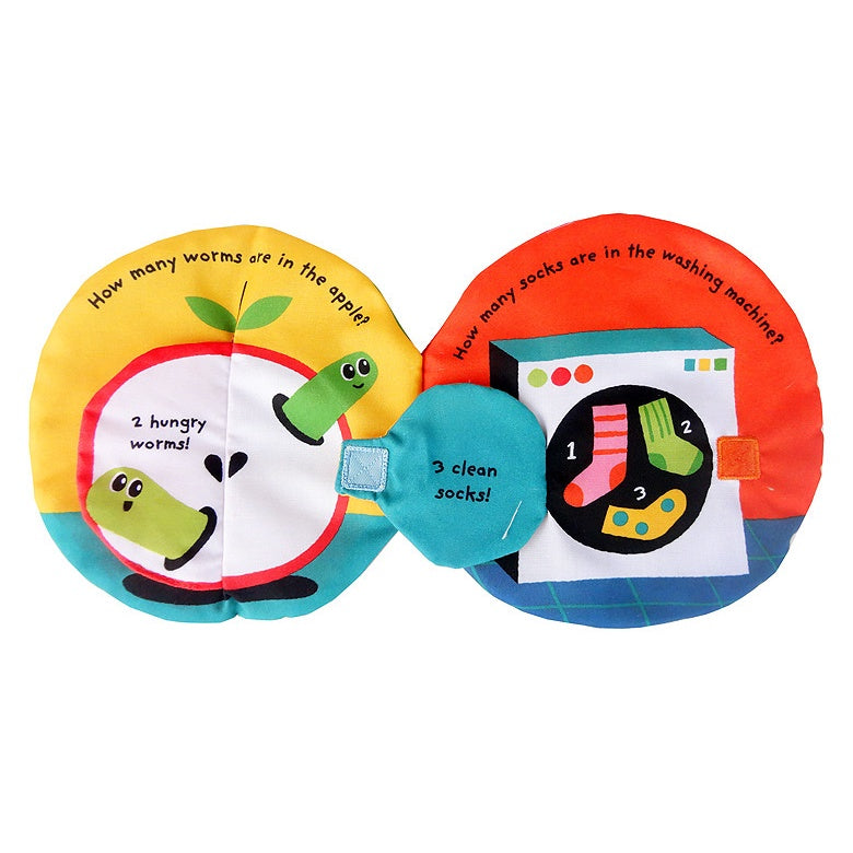 Baby English 3D Sensory Cute Cloth Books Kids Crinkle Sound Educational Crinkly