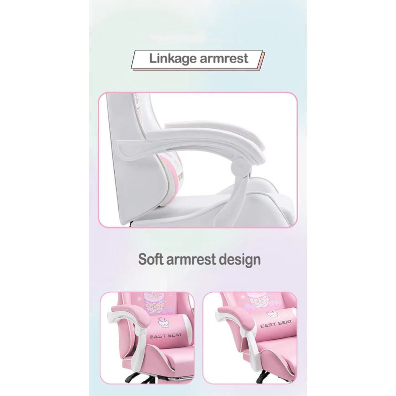 Cute Computer Chair Home Office Chair  Electronic Ergonomics Reclining Lift Gaming Chair For Geek Nerd Gamers Girls