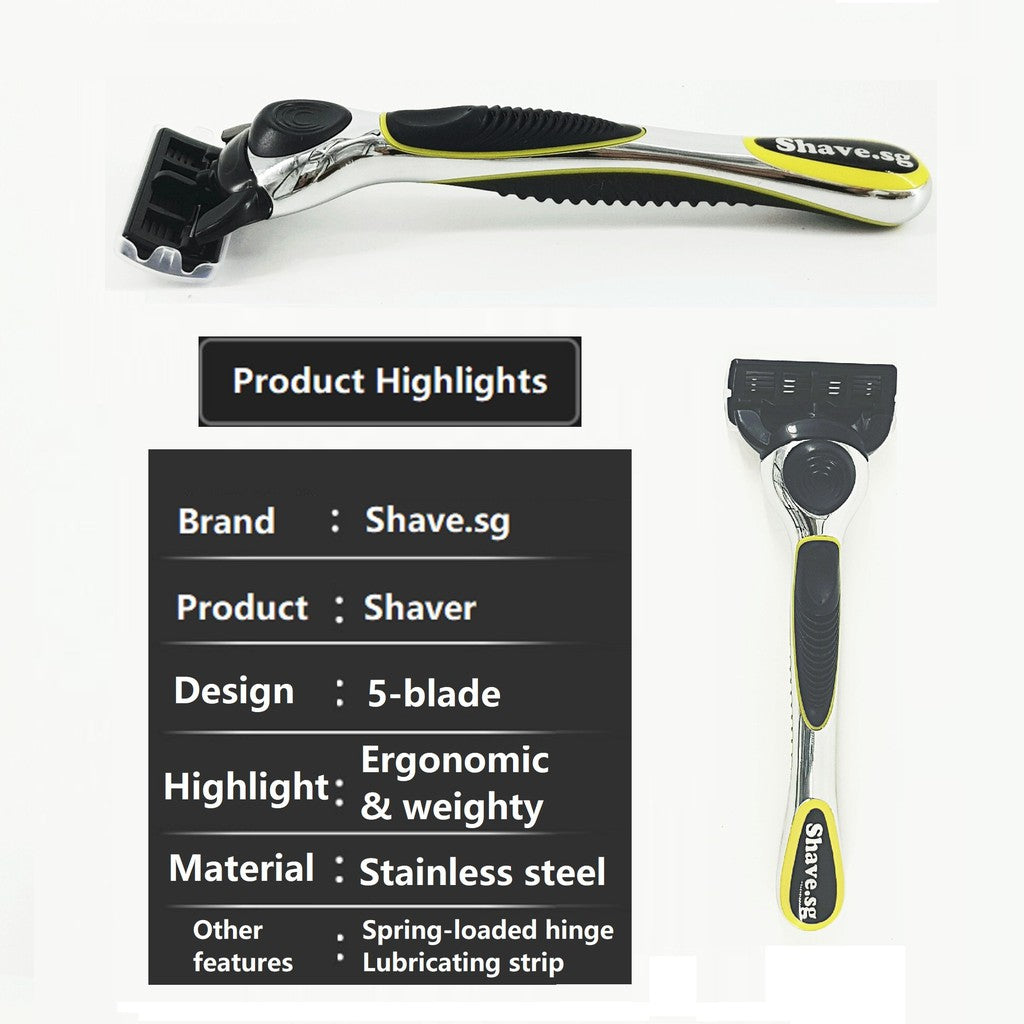Copy of Shave.sg premium shaver razor 4 refills alternative of Gillette or Gilette refill