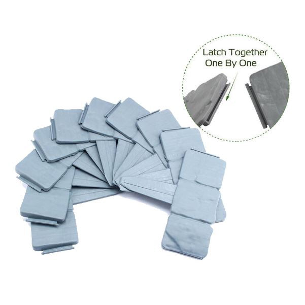 Copy of 10pcs Flexible Home Garden Edging Plastic Fence Stone Effect Lawn Yard Flower Plant Border Easy Installation