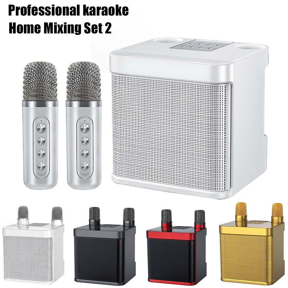 YS-203 Home KTV Audio Set Family Party Karaoke Machine Bluetooth Wireless Dual Microphone Audio Integrated Equipment Sound