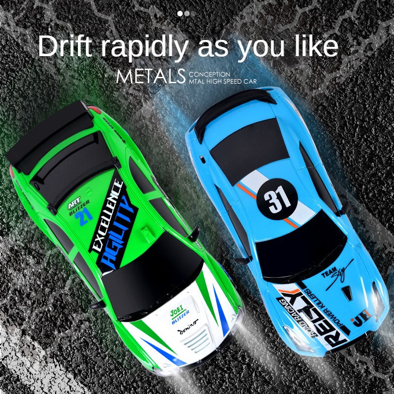 4WD RC Drift Car Toy Remote Control Car 2.4GHz 15km/h High Speed LED Light Race Car Off Road RC Drift 1/24 Vehicle Toy