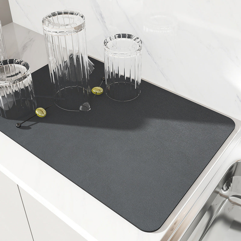 Wash Basin Drain Absorbent Pad Faucet Durable Thickened Mats Coasters Bathroom Splash Soft Anti-mold
