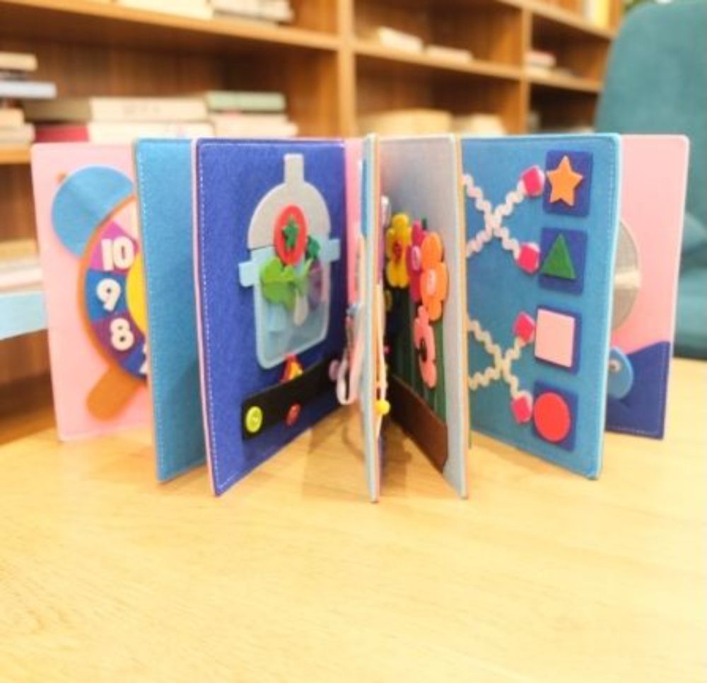 Montessori Baby Busy Toys Felt Cloth Book Early Educational Math Toy Early Learning Basic Life Skills Aid Tools Sensory