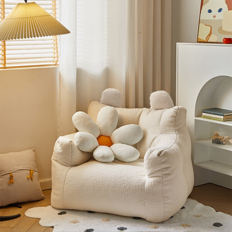 Lazy Sofa Kids Soft Couch Storage Pockets Design Home Decor Mini Casual Seat Cartoon Children's Sofa Reading Kids Chair