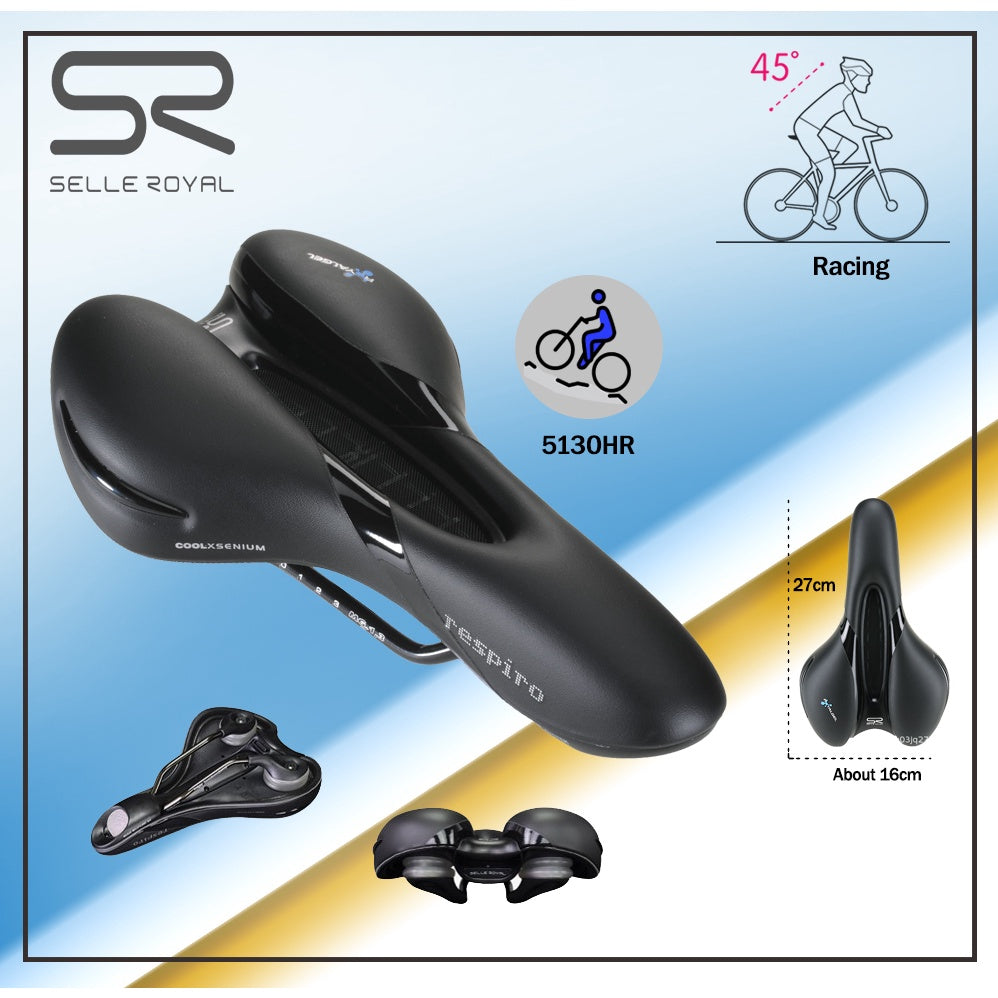 Premium Italy SELLE ROYAL Comfortable Respiro Bicycle Cycling Saddle Mountain Road Bike Seat Cushion Breathable Hollow