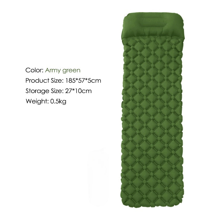 Outdoor Inflatable Mattress Diamond Ultra-Light Camping Mat Hiking Air Cushion Portable Sleeping Mat Waterproof Comfort