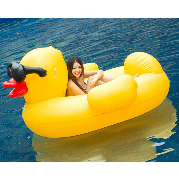 Copy of Large floatie beach duck inflatable float swimming pool party duckie raft