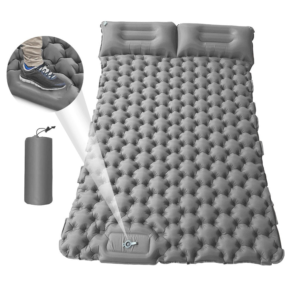 Portable Waterproof 2 Person Mat with Air Pillow Mattress