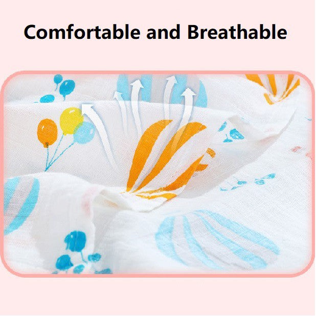 Premium Baby Swaddle Bamboo Cotton Muslin Cloth Towel Blanket Soft Breathable