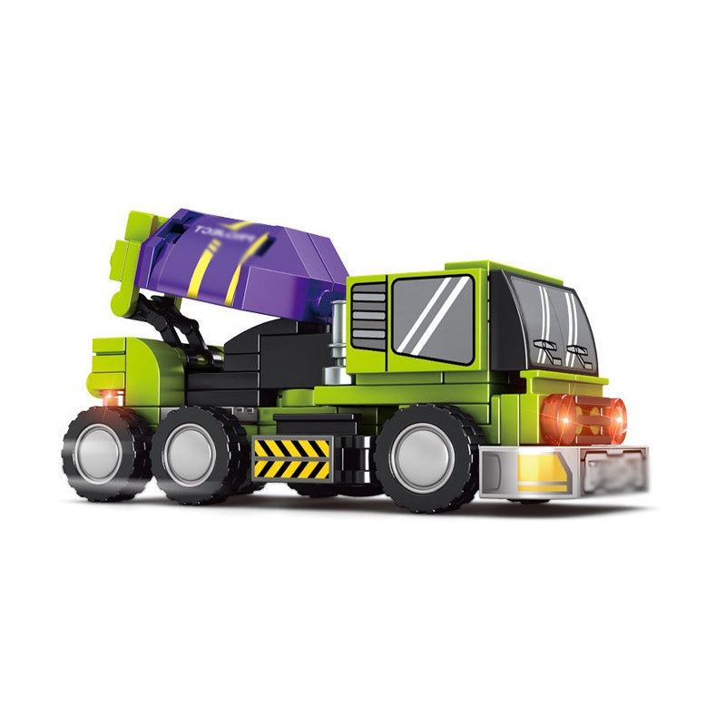 Transformer Hercules Kids Toy Transforming Robots 6-in-1 Engineering Vehicle Combination Set Building Block Educational