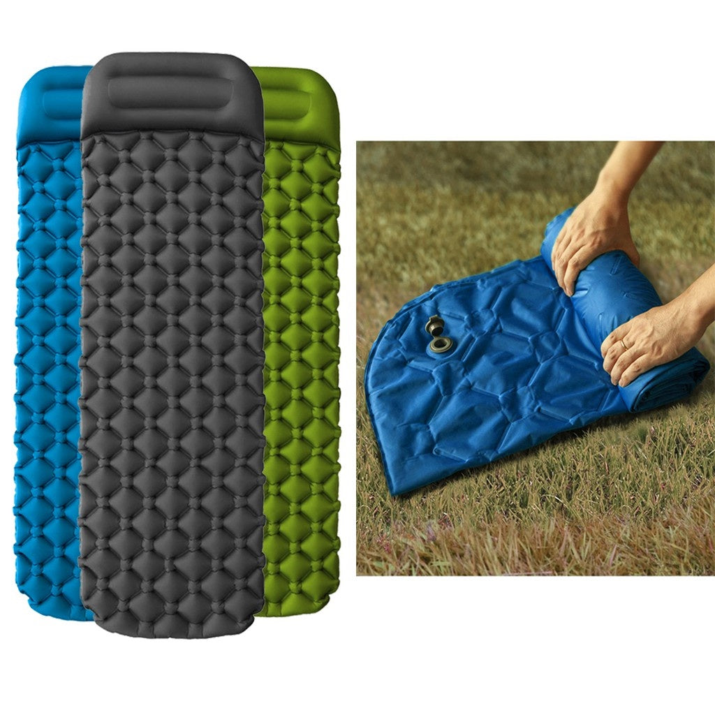 Outdoor Inflatable Mattress Diamond Ultra-Light Camping Mat Hiking Air Cushion Portable Sleeping Mat Waterproof Comfort